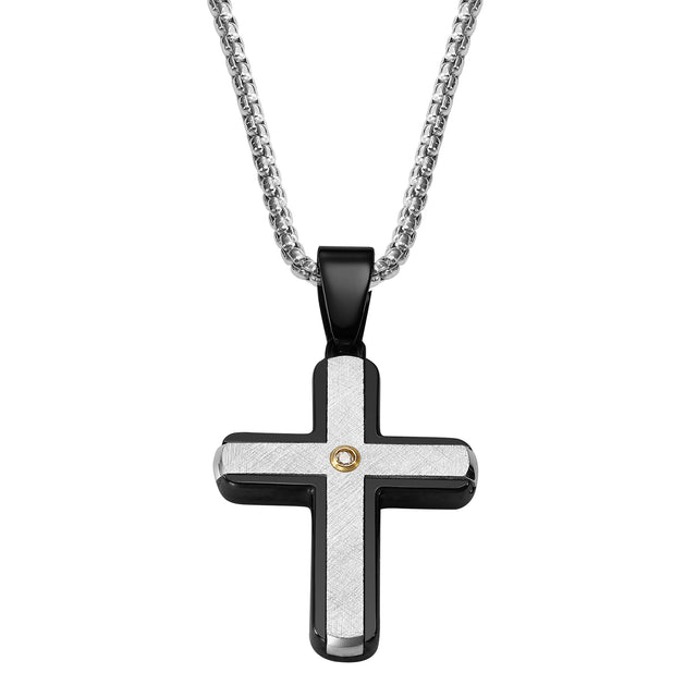 Collar Enso Acero Inoxidable Para Hombre EMN184S Plateado