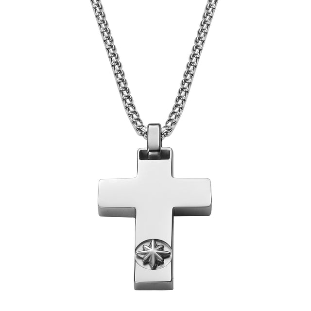 Collar de Acero Inoxidable Enso Para Hombre EMN194S Plateado