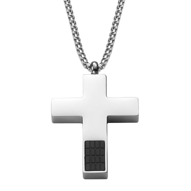 Collar de Acero Inoxidable Enso Para Hombre EMN195S Plateado