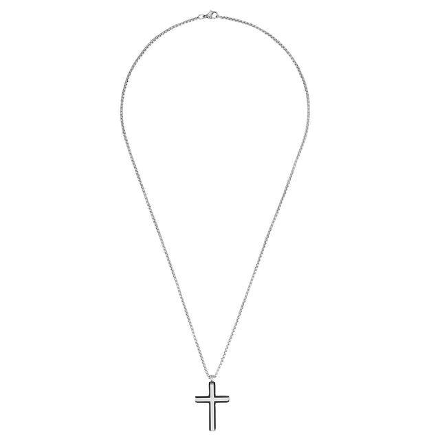 Collar Enso Para Hombre EMN218S Plateado