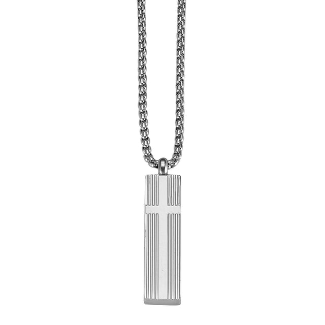 Collar Enso Hombre Vertical Line EMN310S Acero