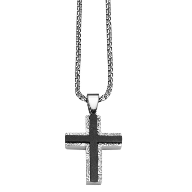 Collar Enso Hombre Core Cross Black EMN321B Negro