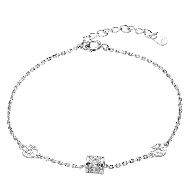 Pulsera De Plata 925 Enso Mujer Esb046s Plateado