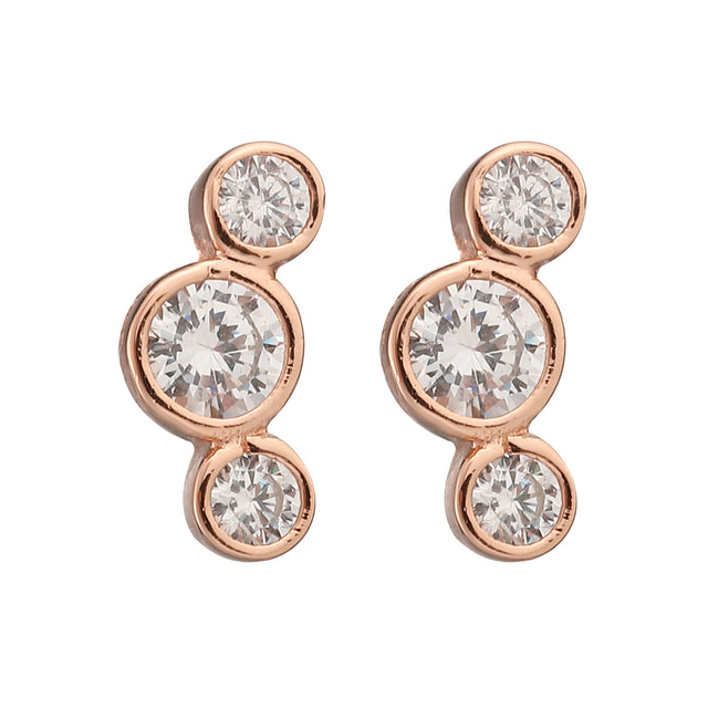 Broquel de Plata 925 Enso para Mujer ESE100R color Oro Rosa