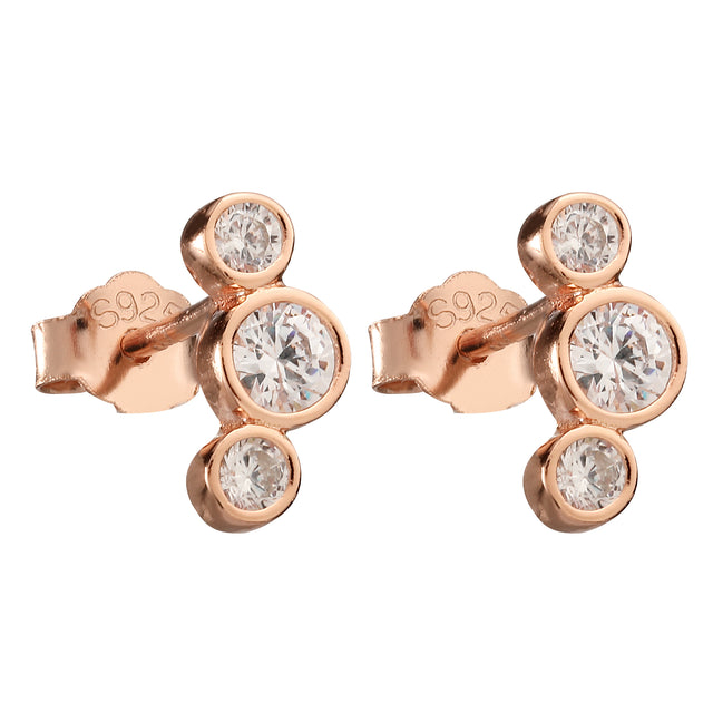 Broquel de Plata 925 Enso para Mujer ESE100R color Oro Rosa
