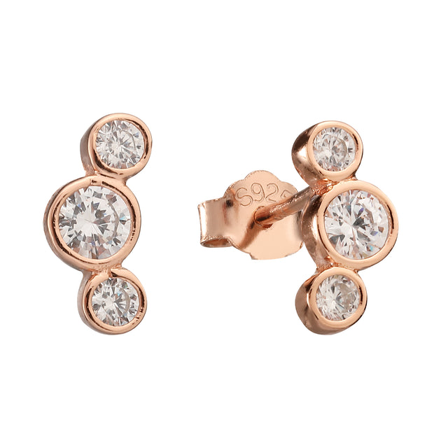 Broquel de Plata 925 Enso para Mujer ESE100R color Oro Rosa