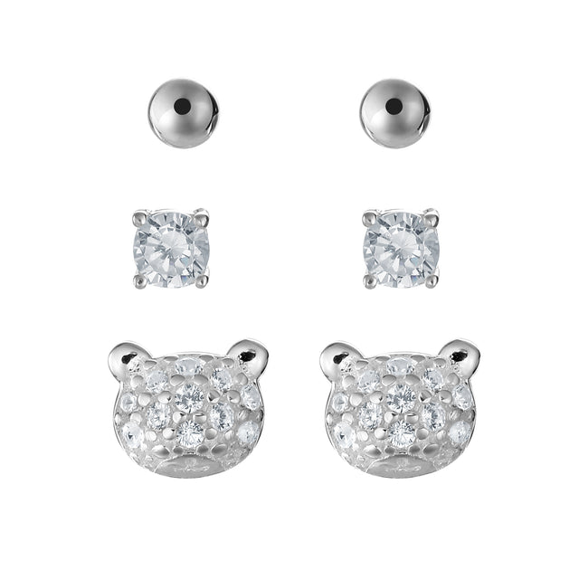 Set de Aretes Plata 925 Enso Para Mujer ESE137S Plateado