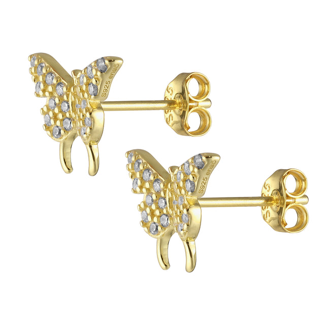 Aretes Plata 925 Enso Para Mujer ESE139G Dorado