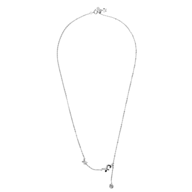 Collar y Dije Plata 925 Enso Para Mujer ESN131S Plateado
