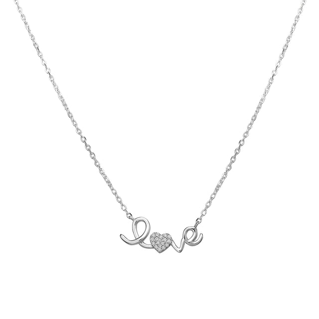 Collar y Dije Plata 925 Enso Para Mujer ESN132S Plateado