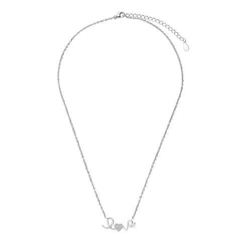 Collar y Dije Plata 925 Enso Para Mujer ESN132S Plateado