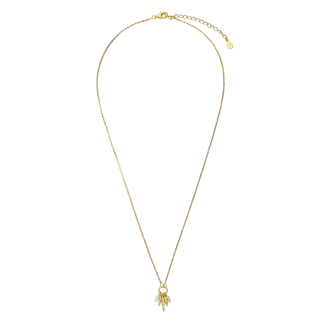 Collar y Dije Plata 925 Enso Para Mujer ESN133G Dorado