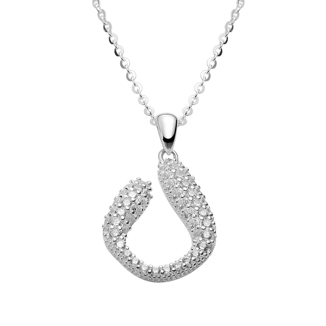 Collar y Dije Plata 925 Enso Para Mujer ESN142S Plateado