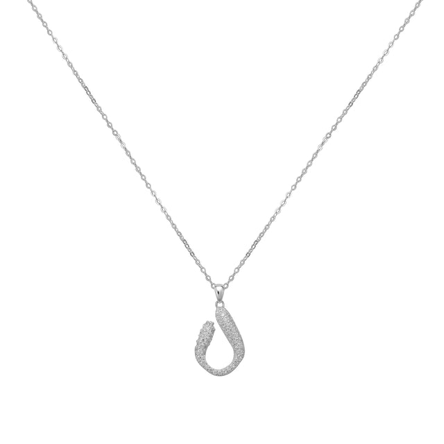 Collar y Dije Plata 925 Enso Para Mujer ESN142S Plateado