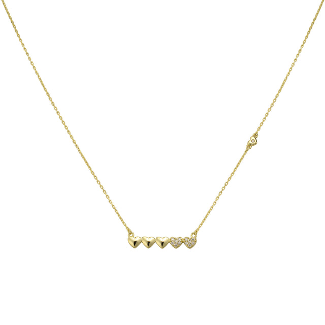 Collar y Dije Plata 925 Enso Para Mujer ESN143G Dorado