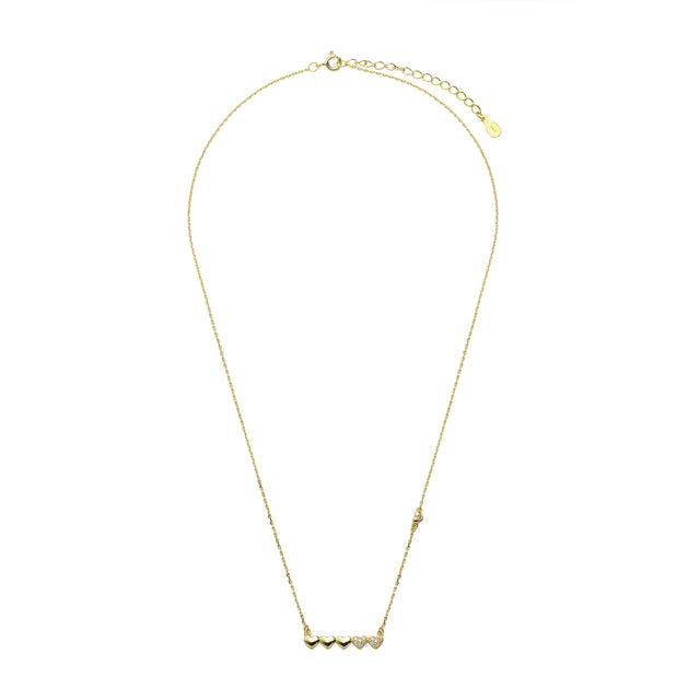 Collar y Dije Plata 925 Enso Para Mujer ESN143G Dorado