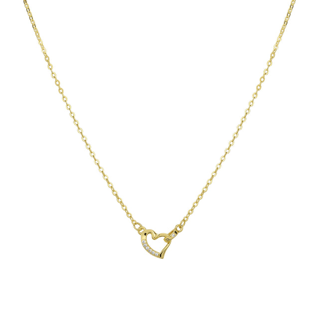 Collar y Dije Plata 925 Enso Para Mujer ESN144G Dorado