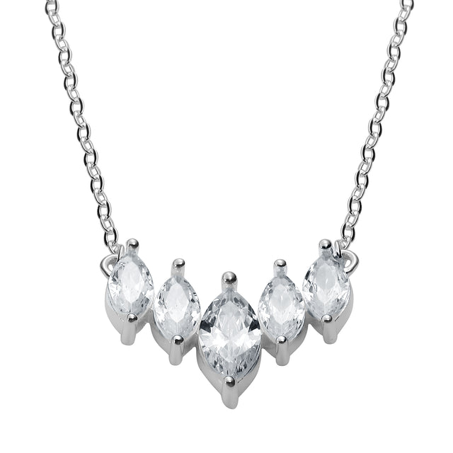 Collar y Dije Plata 925 Enso Para Mujer ESN146S Plateado