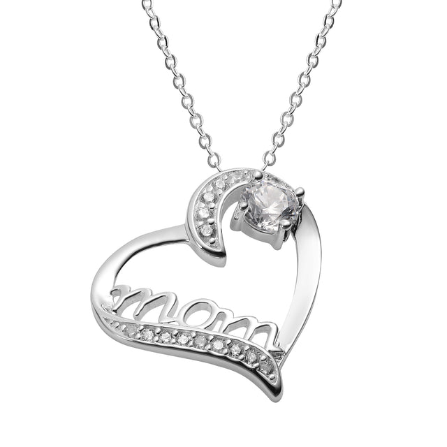 Collar y Dije Plata 925 Enso Para Mujer ESN147S Plateado