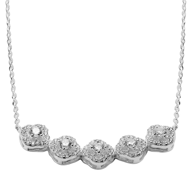 Collar y Dije Plata 925 Enso Para Mujer ESN148S Plateado