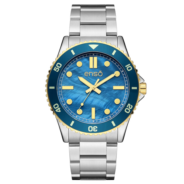 Reloj de Pulsera Enso Para Hombre EW1070G2 Color Plateado