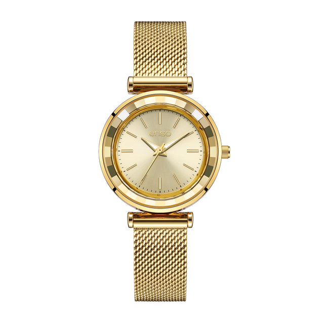 Reloj de Pulsera Enso Para Mujer EW1074L3 Color Dorado