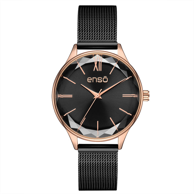 Reloj de Pulsera Enso Para Mujer Acero EW2522L2 Acero Color Oro Rosa