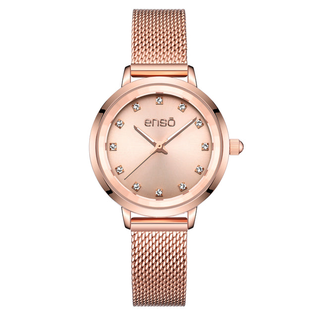 Reloj de Pulsera Enso Para Mujer EW263L13 Rose Champagne