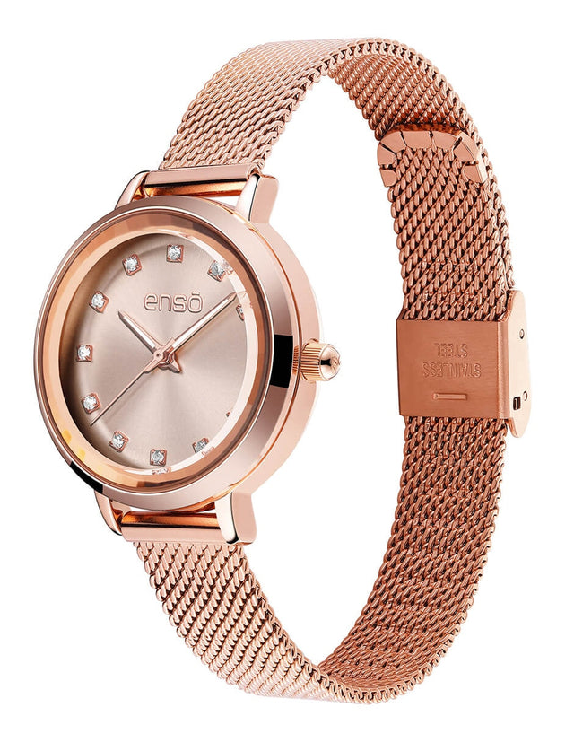 Reloj de Pulsera Enso Para Mujer EW263L13 Rose Champagne