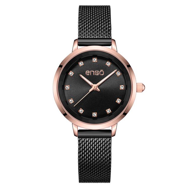 Reloj de Pulsera Enso Para Mujer EW263L14 Black Rose