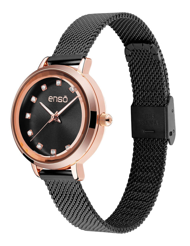 Reloj de Pulsera Enso Para Mujer EW263L14 Black Rose