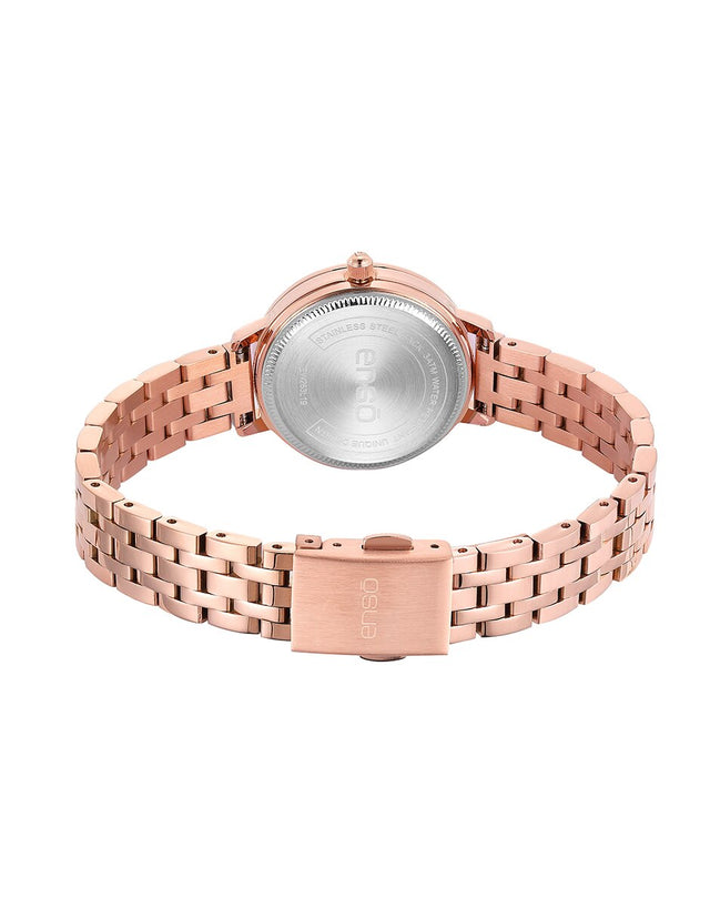 Reloj de Pulsera Enso Para Mujer EW263L19 Rose Champagne