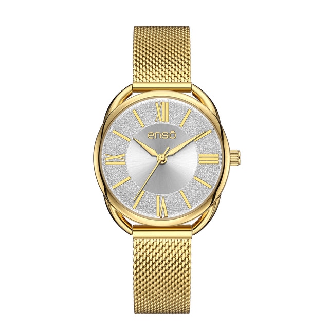 Reloj de Pulsera Enso Para Mujer EW9267L4 Color Dorado