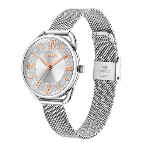 Reloj de Pulsera Enso Para Mujer EW9267L5 Color Acero