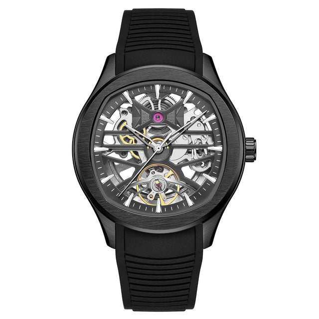 Reloj de Pulsera Enso Automático Hombre Skeleton Sport Carbon Black