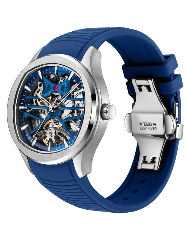 Reloj de Pulsera Enso Automático Hombre Skeleton Sport Electric Blue