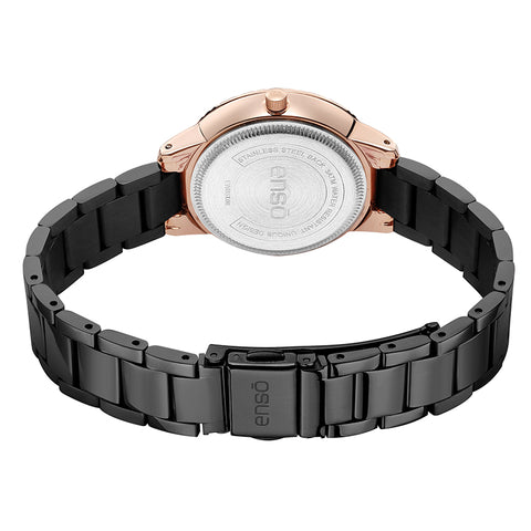 Set de Reloj Collar y Aretes Enso para Mujer EWBSL08 Oro Rosa