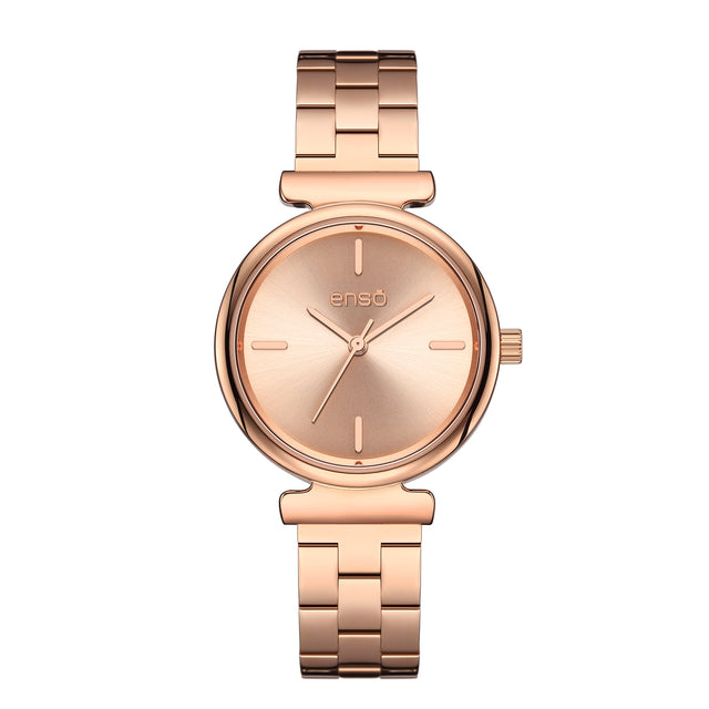 Set de Reloj y Joyería Enso Para Mujer EWBSL10 Color Rosado