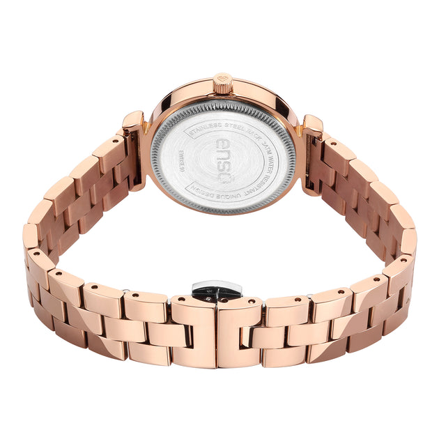 Set de Reloj y Joyería Enso Para Mujer EWBSL10 Color Rosado
