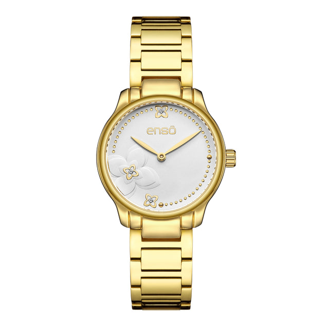 Set de Reloj y Joyería Enso Para Mujer EWBSL14 Color Dorado