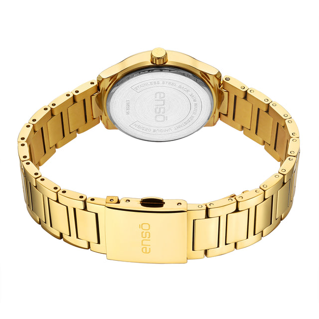 Set de Reloj y Joyería Enso Para Mujer EWBSL14 Color Dorado