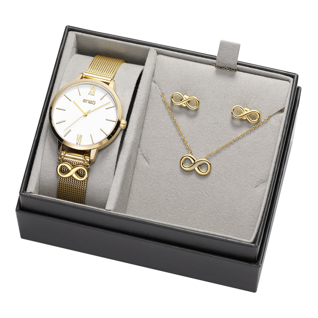 Set reloj y joyería Enso Para Mujer EWBSL15 Dorado