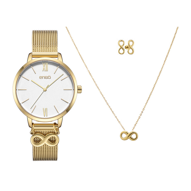 Set reloj y joyería Enso Para Mujer EWBSL15 Dorado