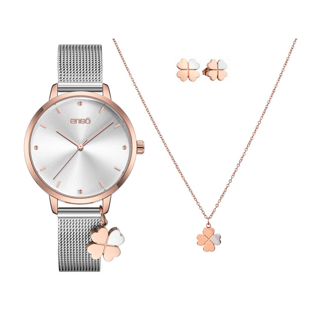Set reloj y joyería Enso Para Mujer EWBSL16 Acero